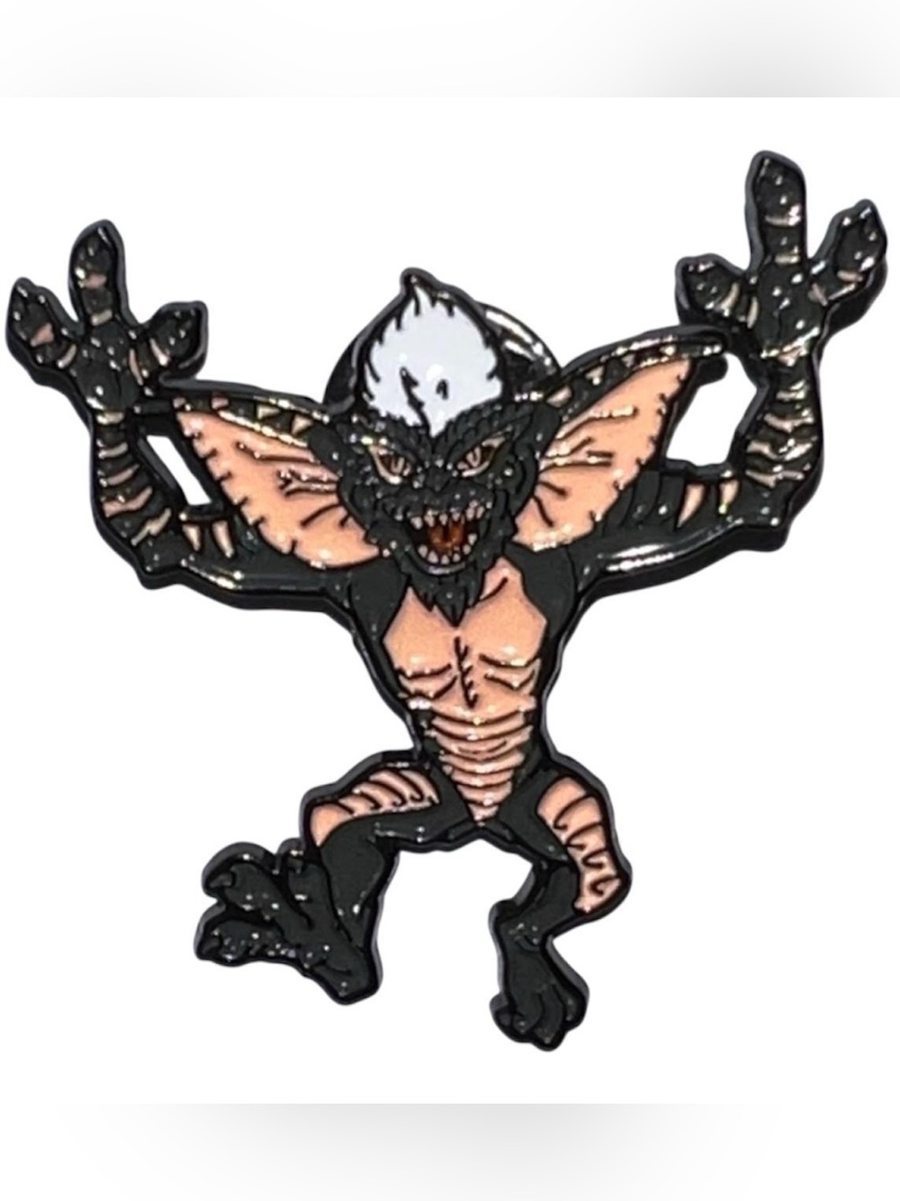 Stripe Gremlins Enamel Pin.